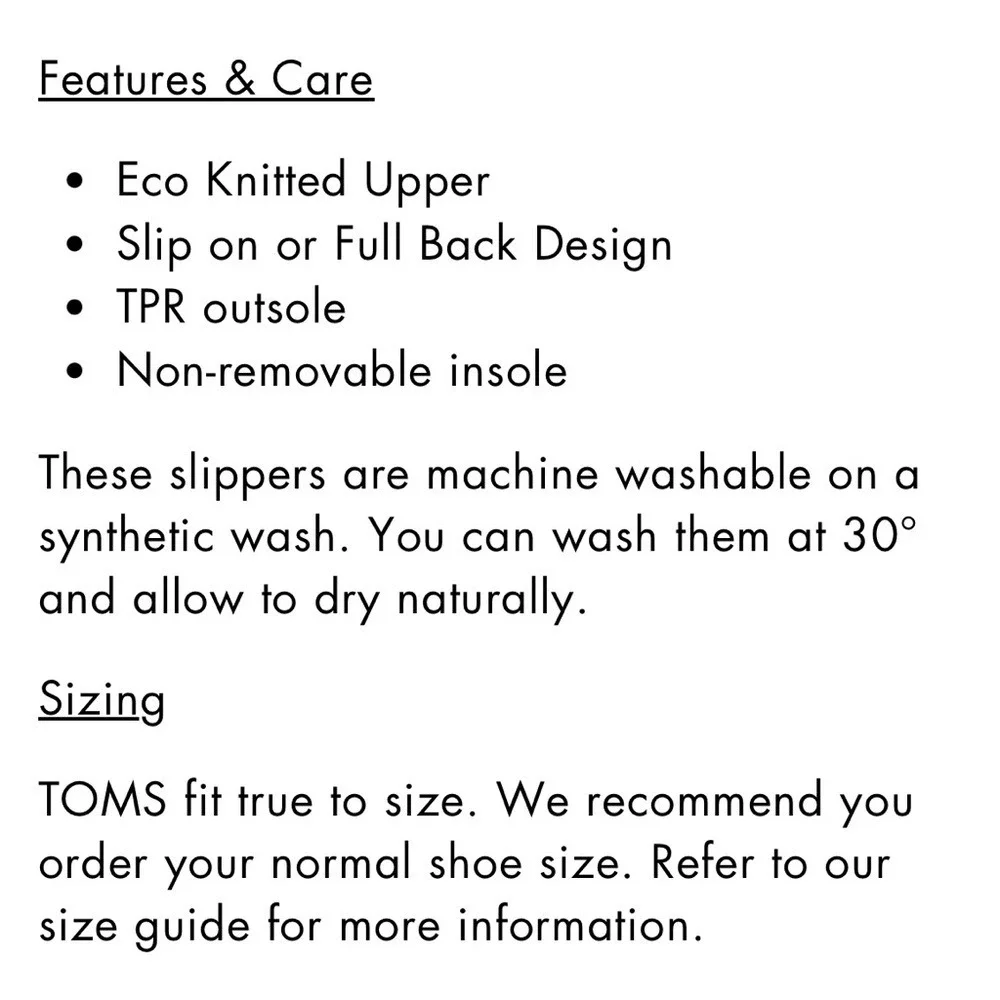 TOMS‎ Earthwise Slipper Men 12 Grey Eco Knit Faux Shearling Lining Slip On